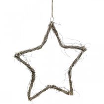 Prodotto Decorazione natalizia stella stelle bianche da appendere olmo 30cm 4pz