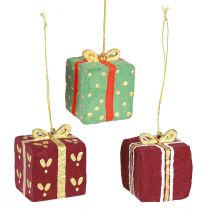 Prodotto Decorazione natalizia da appendere in cartapesta 6 cm 3 pezzi