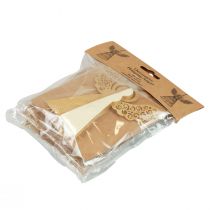 Prodotto Angelo di carta Decorazione angelo di Natale carta crema H12cm 4 pz