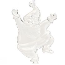 Prodotto Figure natalizie decorazioni invernali da appendere trasparenti H10 cm 3 pezzi