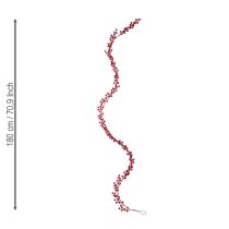 Prodotto Ghirlanda natalizia artificiale di bacche rosse 180 cm