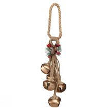 Prodotto Campane decorative natalizie con fiocco dorato 51 cm