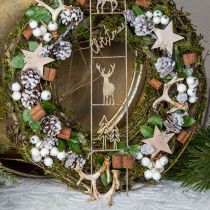 Prodotto Decorazione pendente natalizia corna Decorazioni per albero di Natale 7 cm 8 pezzi