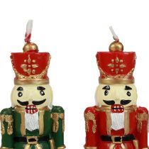 Prodotto Candela natalizia figura schiaccianoci decorazione da tavolo Natale 12 cm 1 pezzo