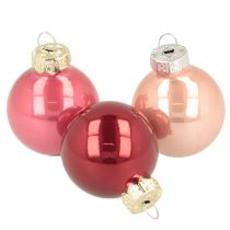Prodotto Decorazioni natalizie in vetro, lucide, 3 cm, 22 pezzi