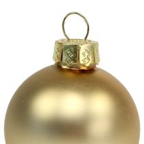 Prodotto Palline di Natale 4cm vetro oro lucido/opaco 24pz