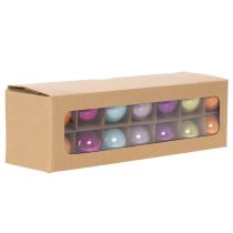 Prodotto Set di palline per albero di Natale, palline colorate, lucide, 40 mm, 24 pezzi