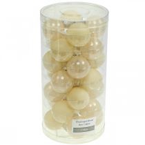 Prodotto Palline per albero di Natale in vetro Palline di Natale in mix di crema Ø4cm 24 pz