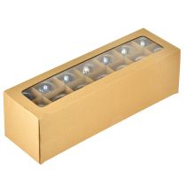 Prodotto Sfera di vetro effetto madreperla con riflessi iridescenti, 6 cm, 24 pezzi