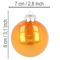 Prodotto Set di palline di Natale, palline colorate per albero di Natale, 75 mm, 14 pezzi