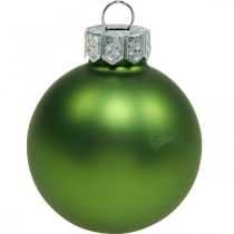 Prodotto Palline di Natale in vetro verde opaco/lucido Ø4cm 24 pz