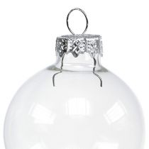 Prodotto Palla di Natale in vetro Ø4cm trasparente 24 pz