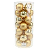Prodotto Palla di Natale in vetro Ø6cm mix oro 24 pz