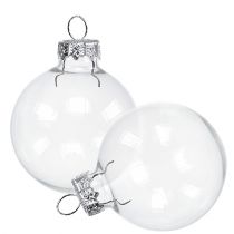 Prodotto Palla di Natale in vetro Ø6cm trasparente 24 pz
