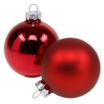 Prodotto Palla di Natale in vetro Ø6cm rosso mix 24 pz