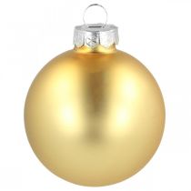 Palla di Natale in vetro Ø6cm mix oro 24pz