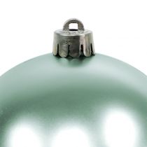 Prodotto Palline di Natale infrangibili verde chiaro assortite Ø10cm 4 pz