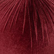 Prodotto Grande ornamento natalizio in velluto rosso da appendere all'albero di Natale, 25 cm, 2 pezzi