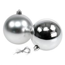 Prodotto Palla di Natale argento Ø10cm 4 pezzi