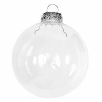 Prodotto Palla di Natale in vetro Ø7,5 cm trasparente 12 pz