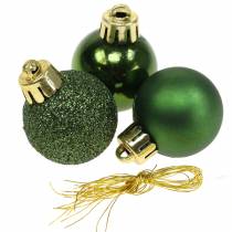 Prodotto Decorazione per albero di Natale Palla di Natale verde 3 cm 14 pz