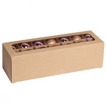 Prodotto Palline di Natale mix di albicocche palline per albero di vetro Ø4cm 24 pz