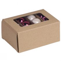 Prodotto Palline di Natale in vetro, mini bacche beige rosa, Ø3cm, 22 pezzi