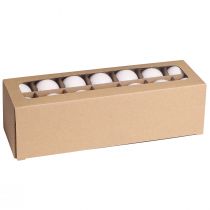 Prodotto Palle di Natale in vetro smalto bianco opaco Ø4cm 24 pz