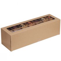 Prodotto Palle di Natale palline per albero marrone oro vetro Ø6cm 24 pz