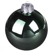 Prodotto Palline di Natale verde grigio palline di vetro per albero Ø6cm 24 pezzi