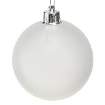 Prodotto Palline di Natale plastica trasparente lattiginosa Ø70mm 36pz