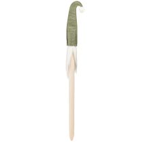 Prodotto Babbo Natale su un bastone gnomo natalizio verde 57cm 4 pezzi