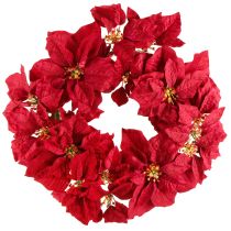 Prodotto Corona di stelle di Natale fiori artificiali Natale Ø40cm