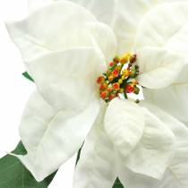 Stella di Natale fiore artificiale bianco 67cm