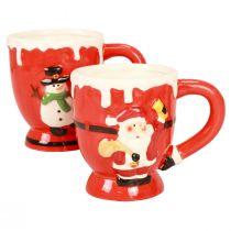 Prodotto Tazze natalizie tazza Babbo Natale in ceramica 10,5 cm 2 pezzi