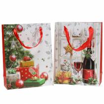 Prodotto Sacchetto regalo di Natale 8cm x 18cm H24cm set di 2