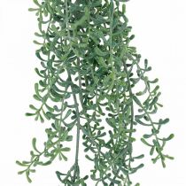 Pianta verde appesa artificialmente con boccioli verdi, bianchi 100 cm