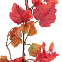Prodotto Ghirlanda di foglie di vite artificiali, decorazione autunnale rossa 200 cm
