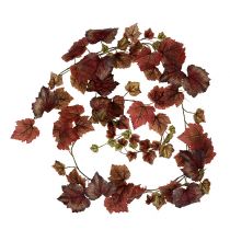Ghirlanda di vite rosso scuro 190 cm