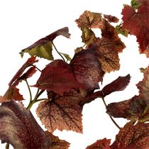 Ghirlanda di foglie di vite rosso scuro 190cm
