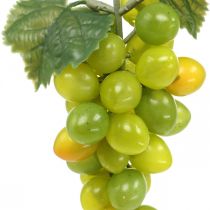 Deco uva verde decorazione autunnale frutti artificiali 15cm