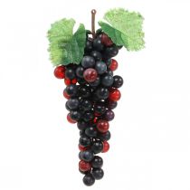 Deco uva nera frutta artificiale decorazione vetrina 22cm