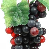 Deco uva nera frutta artificiale decorazione vetrina 22cm