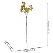 Prodotto Ramo artificiale di biancospino con bacche rosse, decorativo, 110 cm