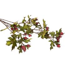 Prodotto Ramo artificiale di biancospino con bacche rosse, decorativo, 110 cm