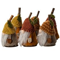 Prodotto Set di statuine di gnomi con cappello di lana e ghianda, 10 cm, 6 pezzi