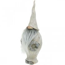 Prodotto Elfo decorativo con barba e ghirlanda Elfo natalizio 14x×12×36cm