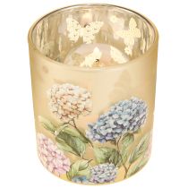 Prodotto Lanterna decorativa in vetro con motivo floreale per un tocco di stile alla casa, 8 cm, 4 pezzi.