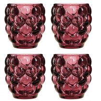 Prodotto Portacandele decorativo in vetro lanterna Berry Ø9cm H9,5cm 4 pz