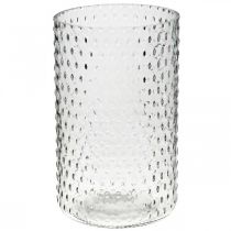 Vaso per fiori, vaso in vetro, candela in vetro, lanterna in vetro Ø11,5 cm H18,5 cm
